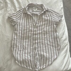 Abercrombie short sleeve striped shirt